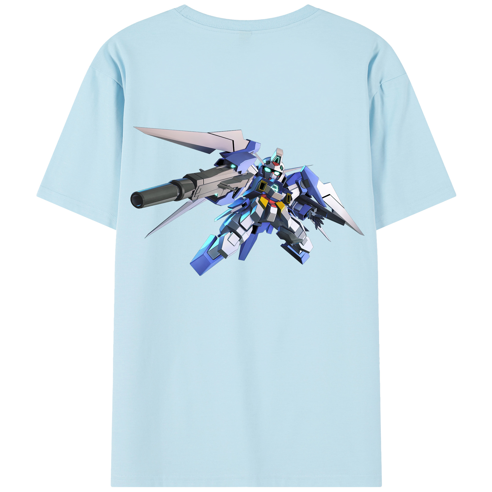 （画像用） 機動戦士ガンダム Mobile Suit Gundam 綿100％半袖Tシャツ（背面プリント）
